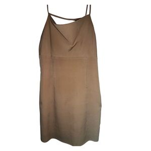 Forever 21 Taupe Strappy Slip Dress